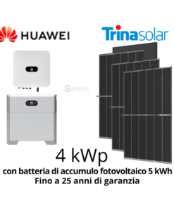 Kit fotovoltaico 6 kWp con accumulo 15 kWh con pannelli, inverter e  batterie Huawei
